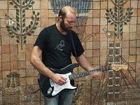 Barcelona 2011-09-22 Straatmuzikant in het metro-complex : Barcelona, vakantie